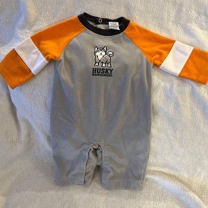 Light fleece boys onesie size 3-6 months
